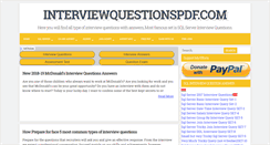 Desktop Screenshot of interviewquestionspdf.com