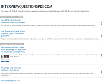 Tablet Screenshot of interviewquestionspdf.com